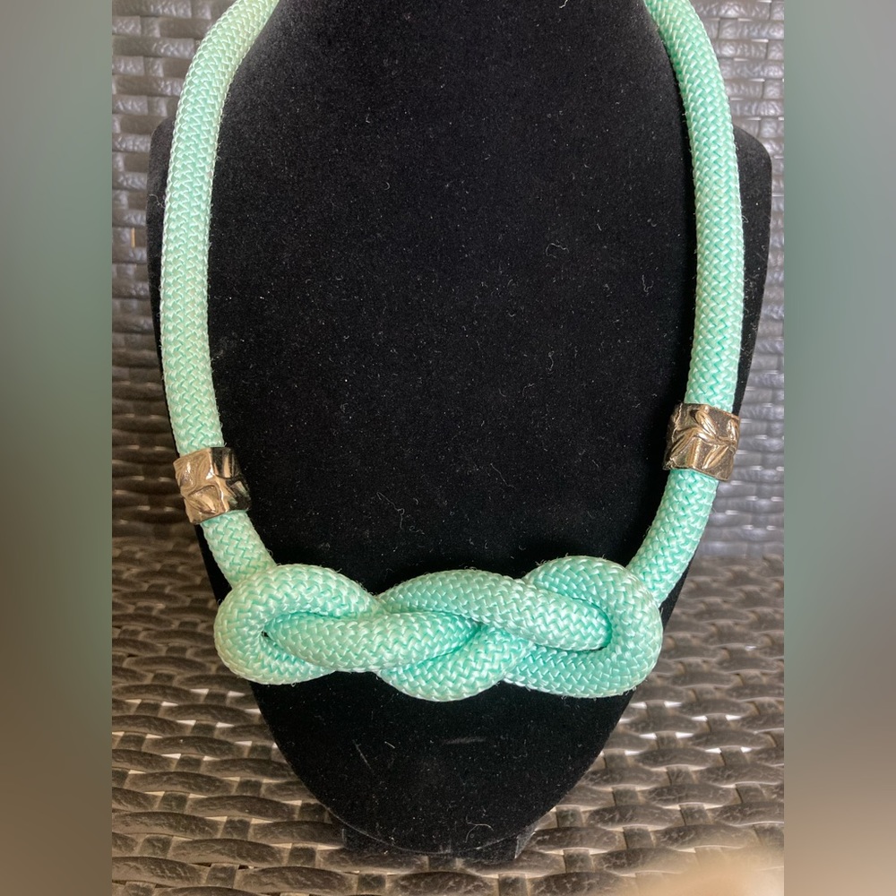 COPY - Nautical rope necklace (teal color)